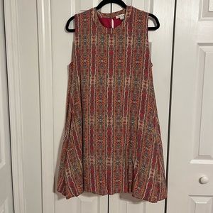 Vibrant Straight Line Dress